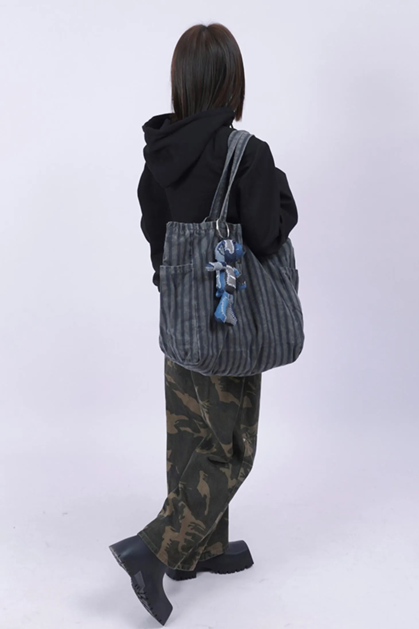 Vintage Denim Shoulder Bag