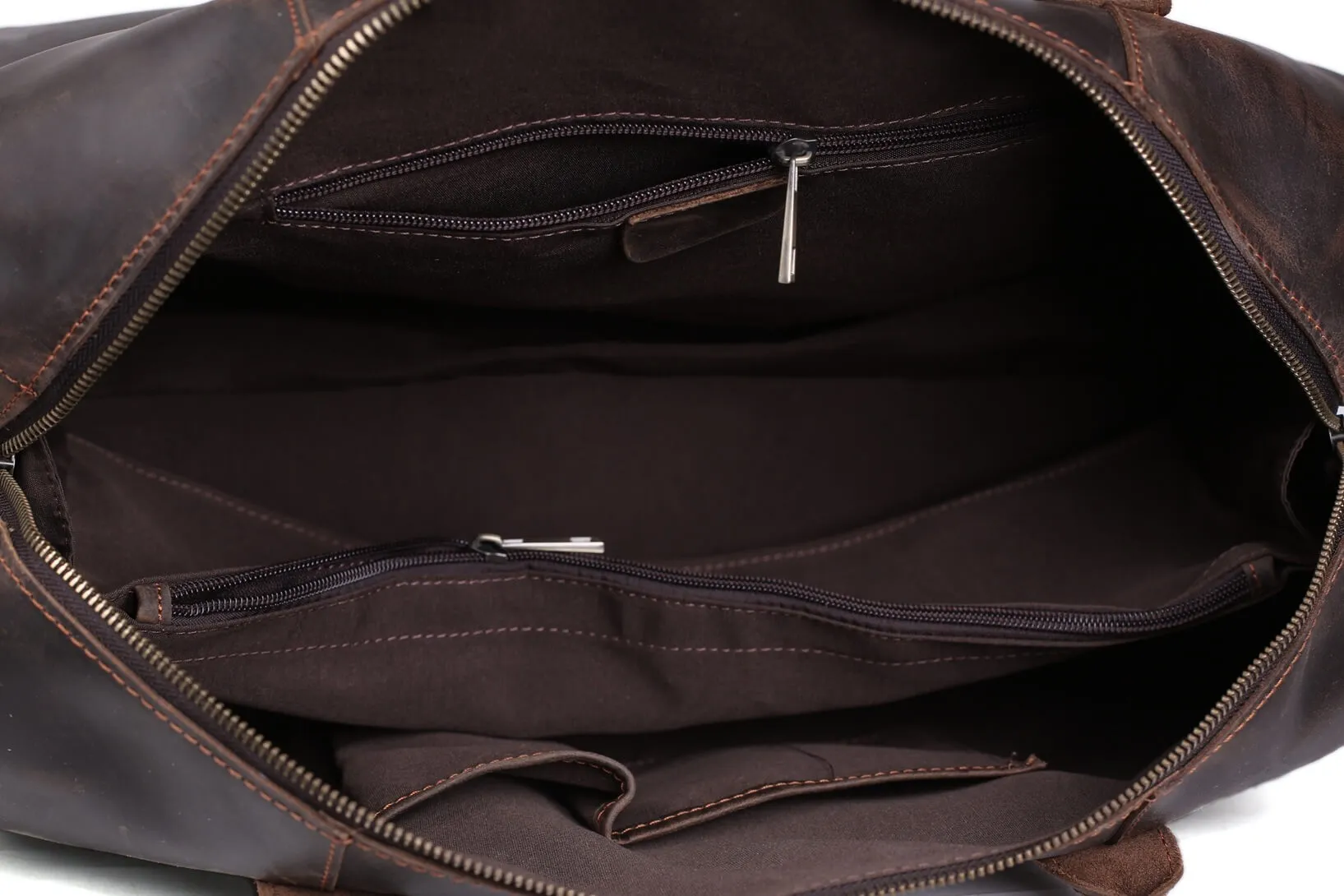 Vintage Full Grain Leather Travel Bag, Duffle Bag, Weekender Bag 8643