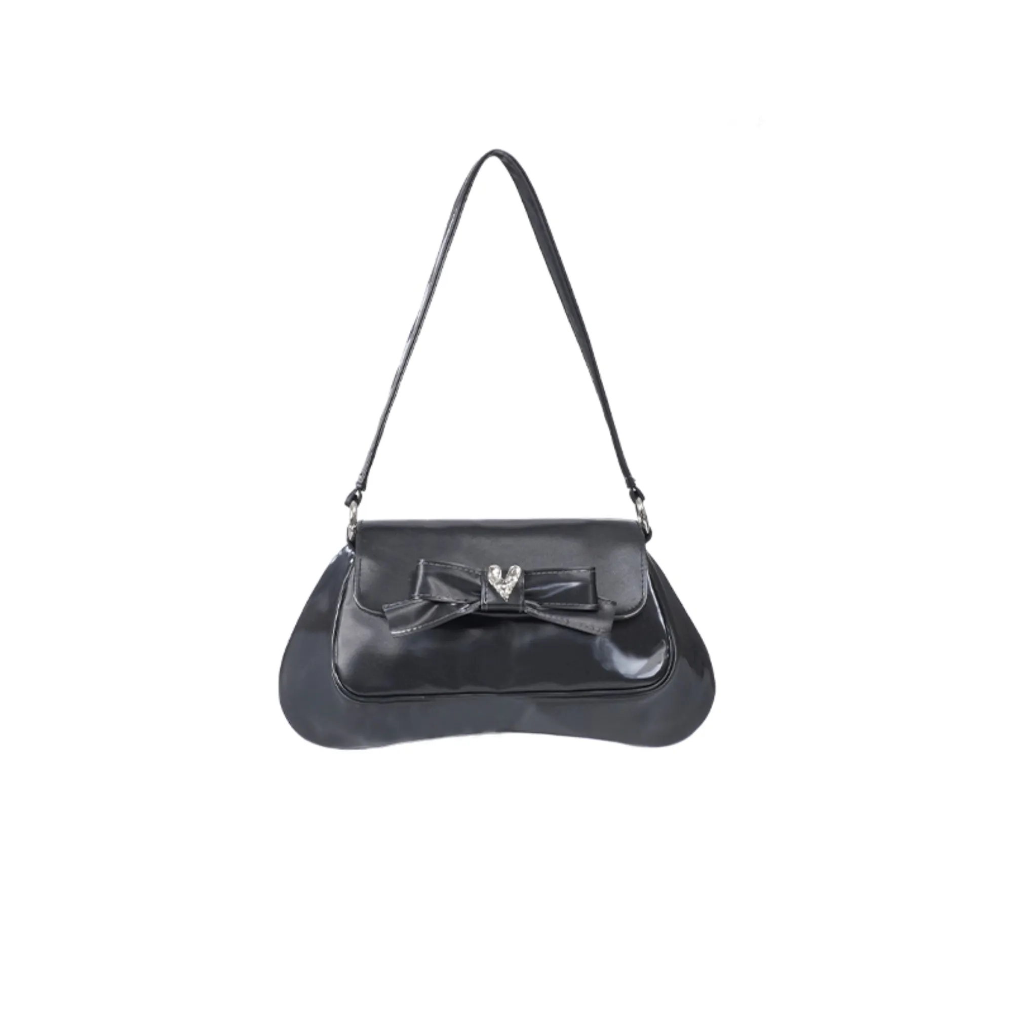Vintage Glossy Crossbody Bag