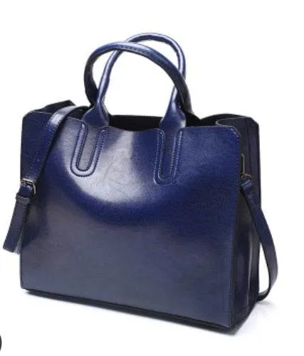 Vintage PU Bags Women Messenger Bags High Quality Oil Wax Female Leather Handbags Ladies Shoulder Bag