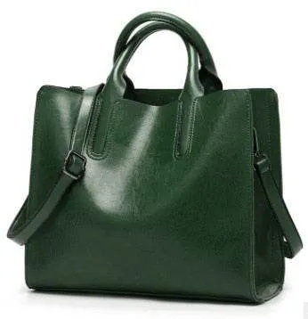 Vintage PU Bags Women Messenger Bags High Quality Oil Wax Female Leather Handbags Ladies Shoulder Bag
