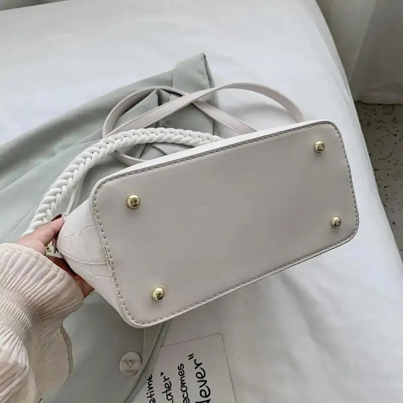 Vintage Style Fashionable Women's bucket bag Stone Pattern Shoulder Bag For Ladies Diagonal Female Bag