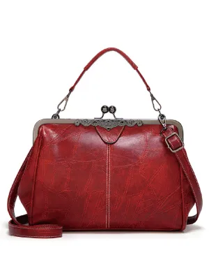 Vintage Stylish Kiss Lock Clutch