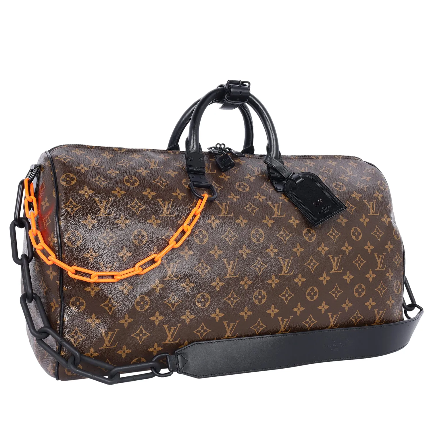 Virgil Abloh Monogram Chain Keepall Bandouliere 50 Duffle
