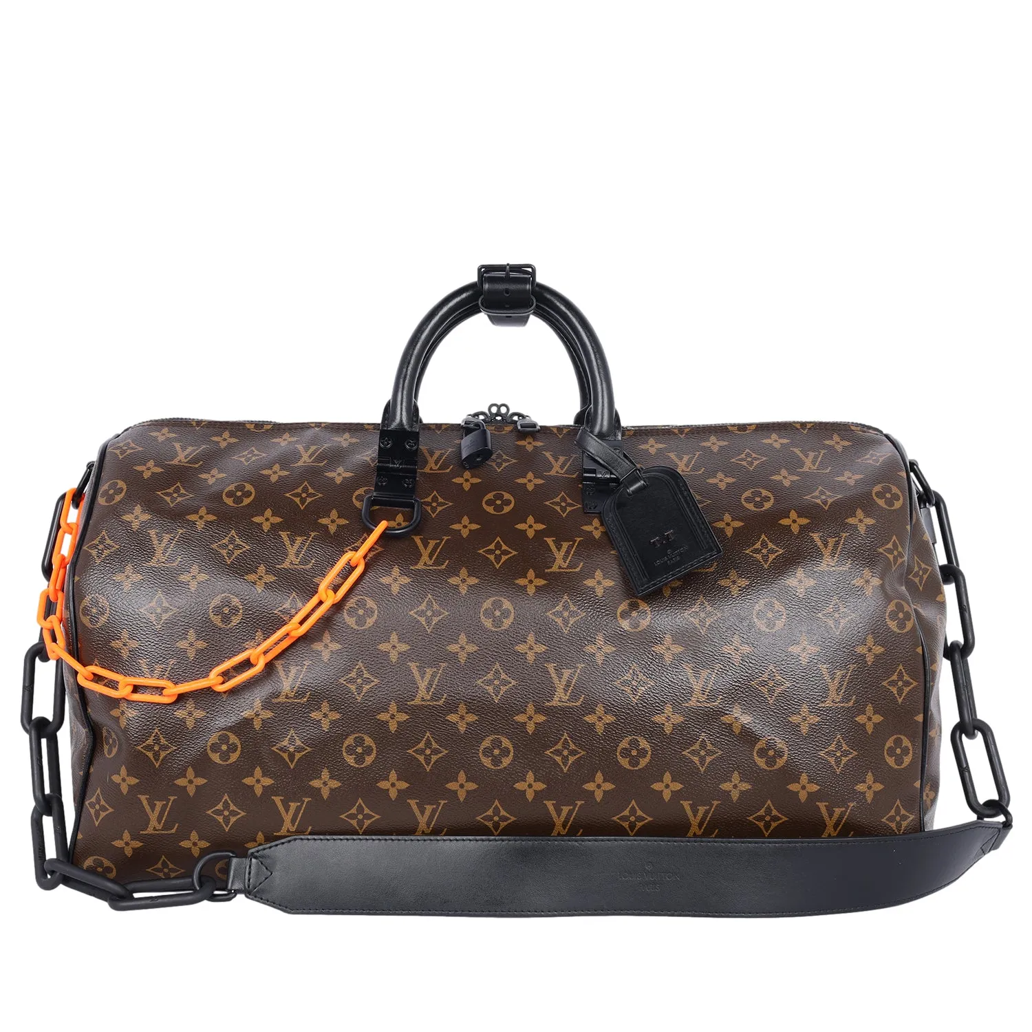 Virgil Abloh Monogram Chain Keepall Bandouliere 50 Duffle
