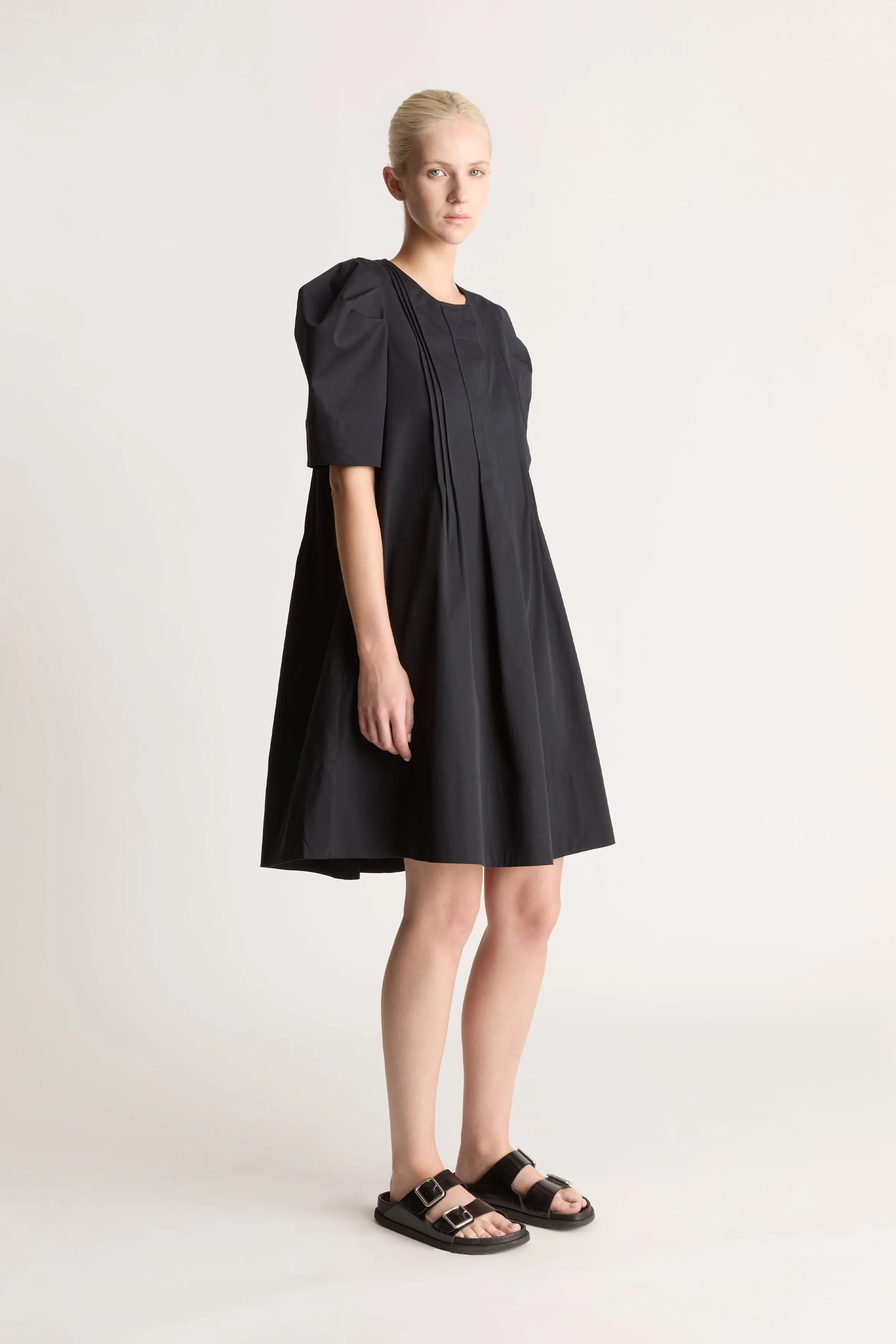 Wendy Pintuck Mini Dress