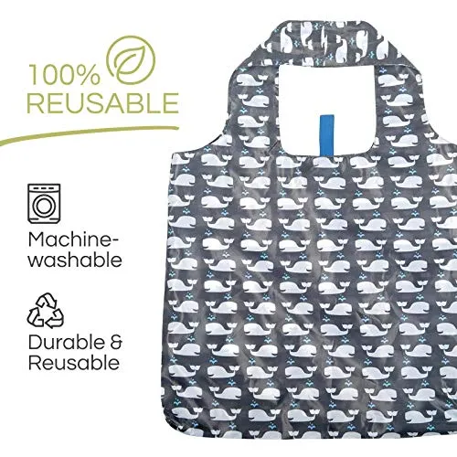 Whales Reusable Shopping Bag