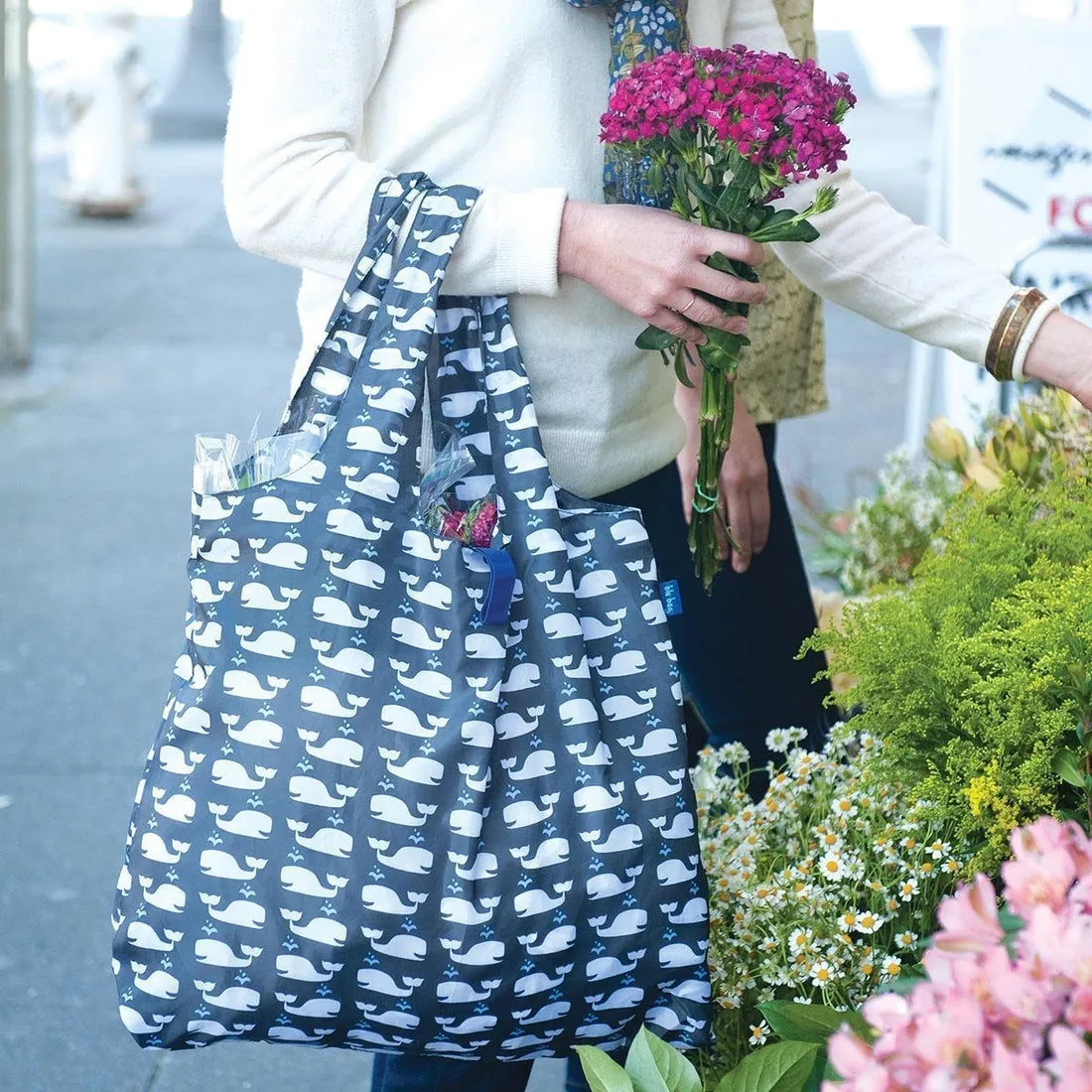Whales Reusable Shopping Bag