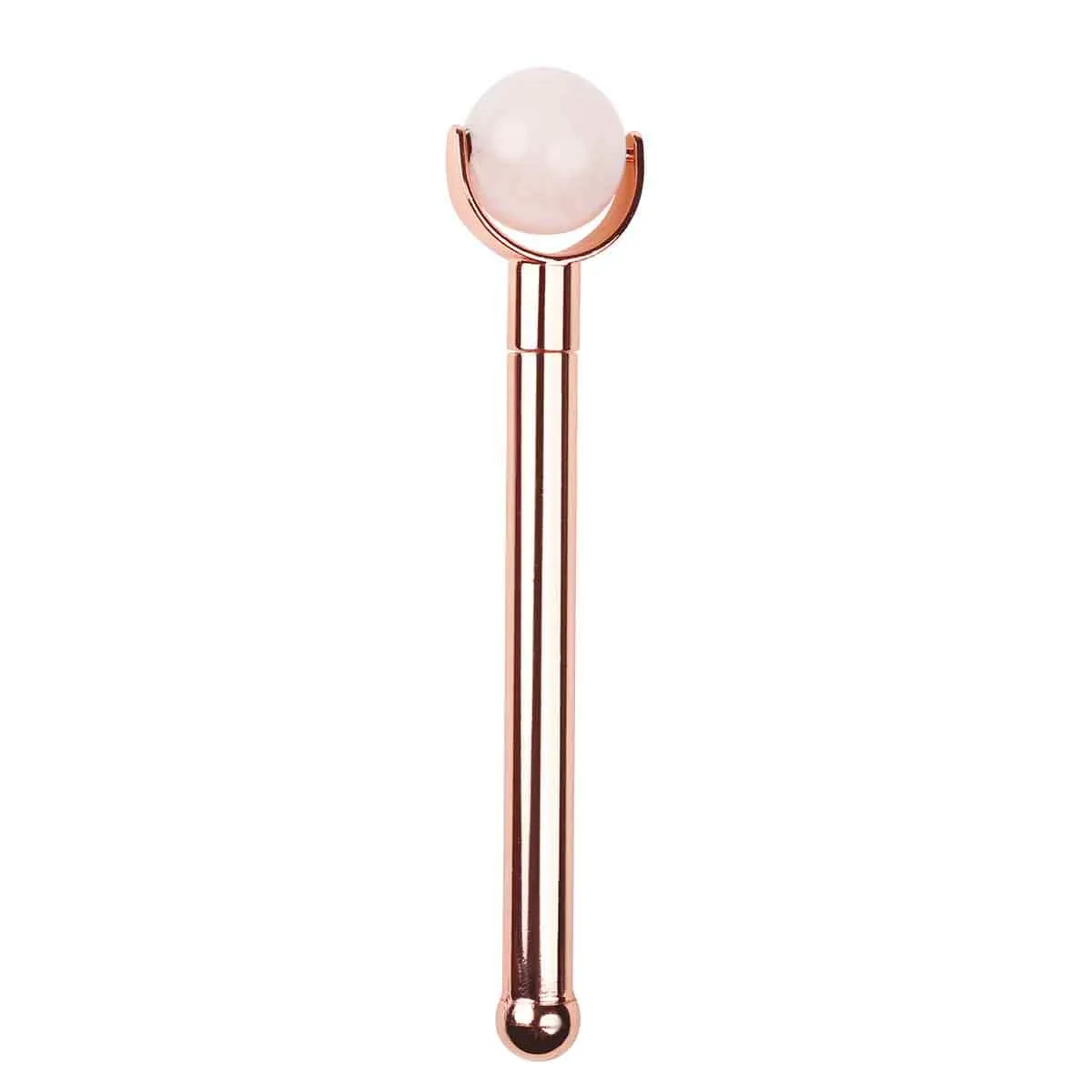 Wholesale Rose Quartz Undereye Beauty Roller - Displayer of 6