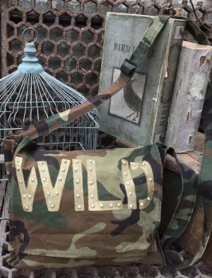 'Wild' Camo Messenger Bag
