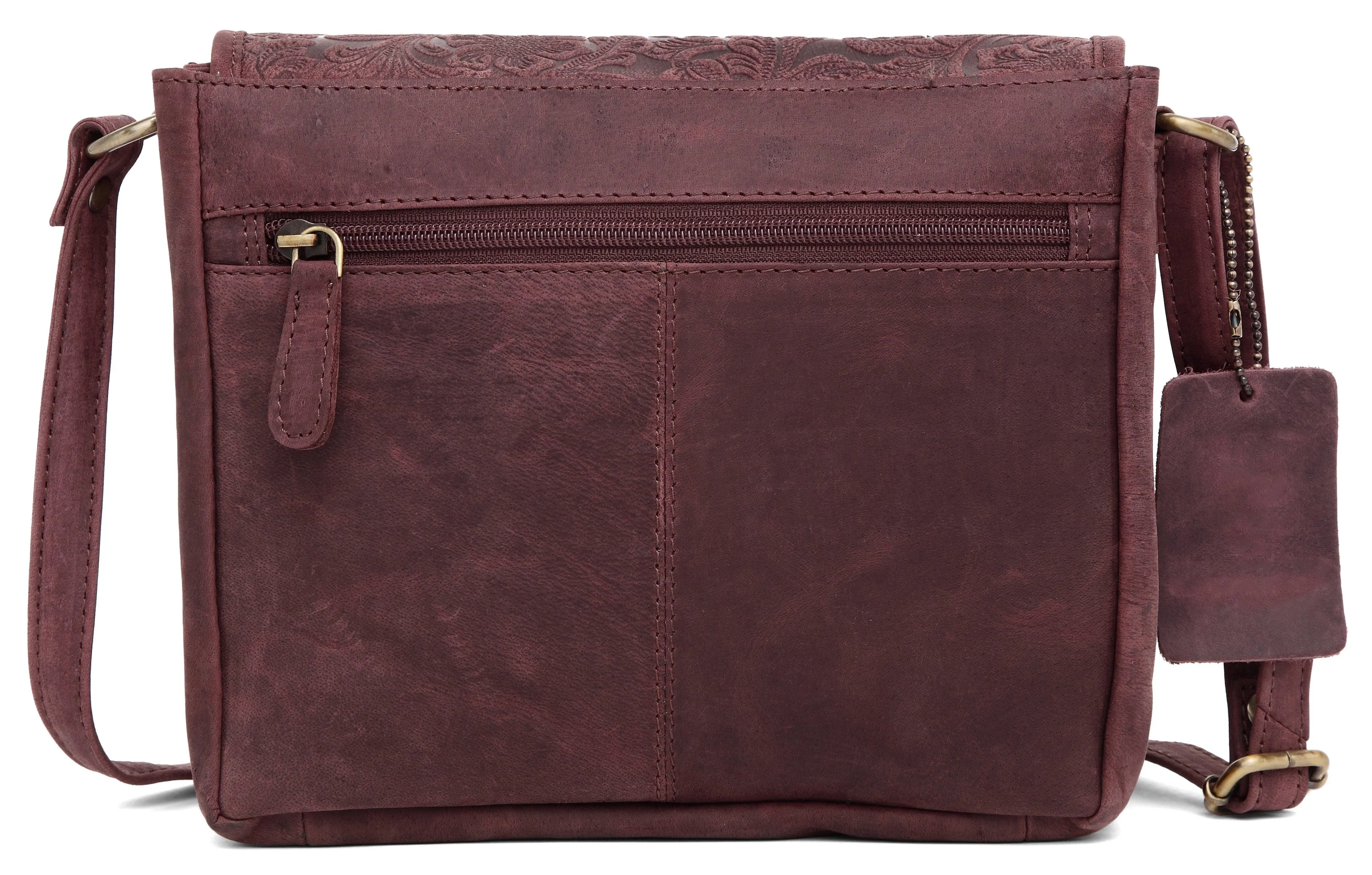 WILDHORN®Oliva Crossbody Bags for Women-Premium Leather Vintage Fashion Purse with Adjustable Strap