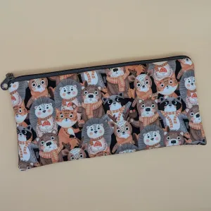 Wildlife Faces Clutch Bags