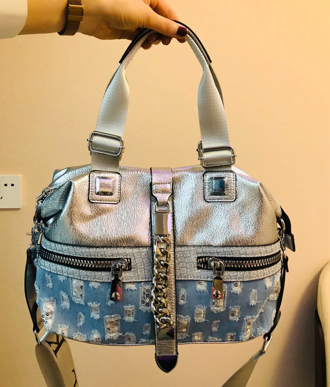 Women Fashion Artificial Leather Messenger Crossbody Bag