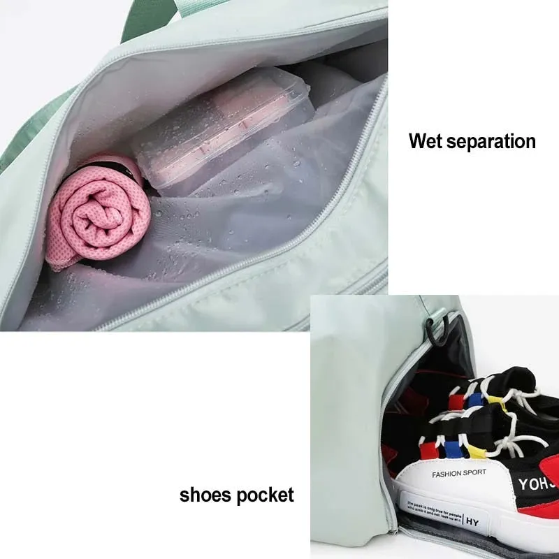 Women Sports Gym Bag Travel Dry Wet Bag Handbag