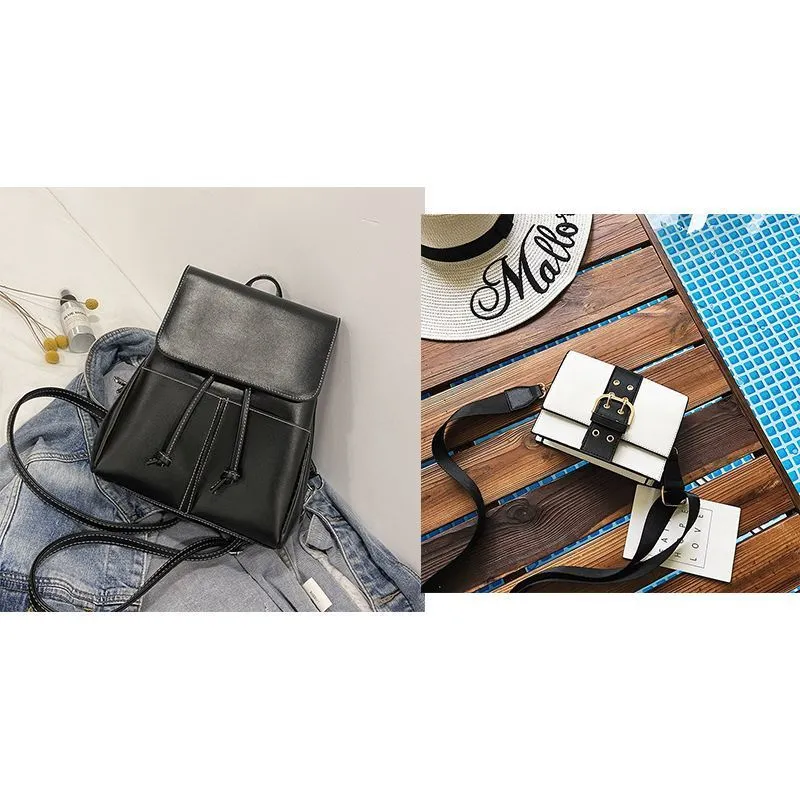 Women's Fashion Personality Large Capacity Korean Version Backpacks