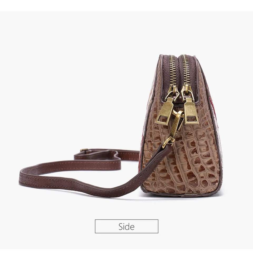 Women's Leather Shoulder Bag Colorful