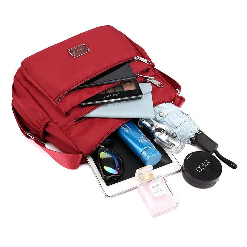 Women's Waterproof Nylon Cloth Mother Business Collect Crossbody Bags