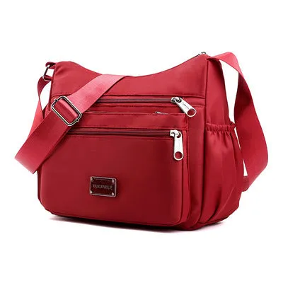 Women's Waterproof Nylon Cloth Mother Business Collect Crossbody Bags
