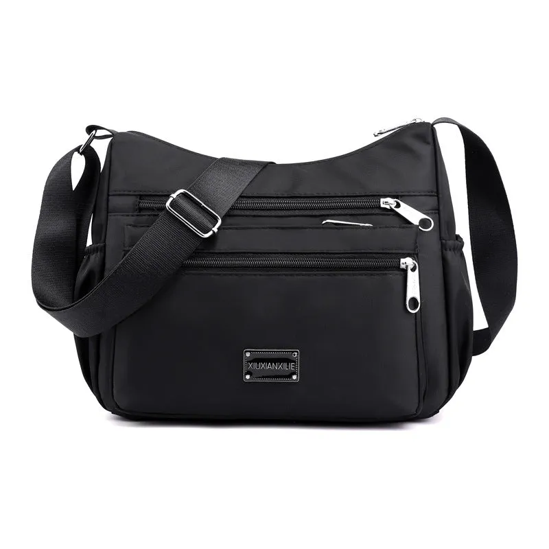 Women's Waterproof Nylon Cloth Mother Business Collect Crossbody Bags