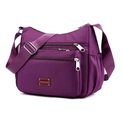 Women's Waterproof Nylon Cloth Mother Business Collect Crossbody Bags
