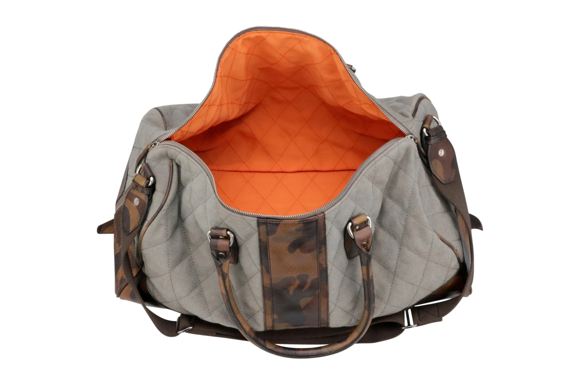 Woodland Quilted Oxford Canvas Duffel - River Rock