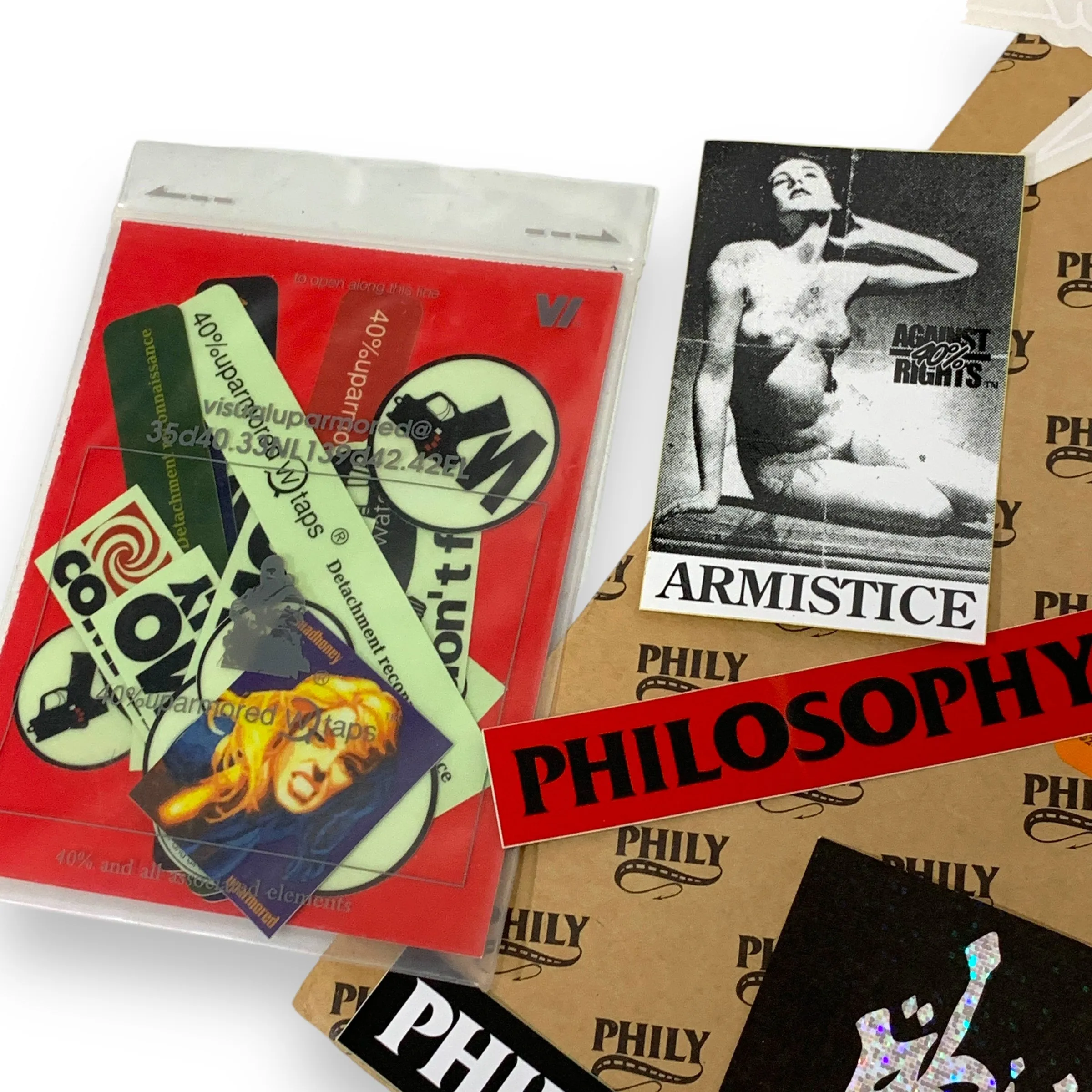 WTaps Vintage 90s, Philosophy Store, Etc. Limited Sticker Large Set