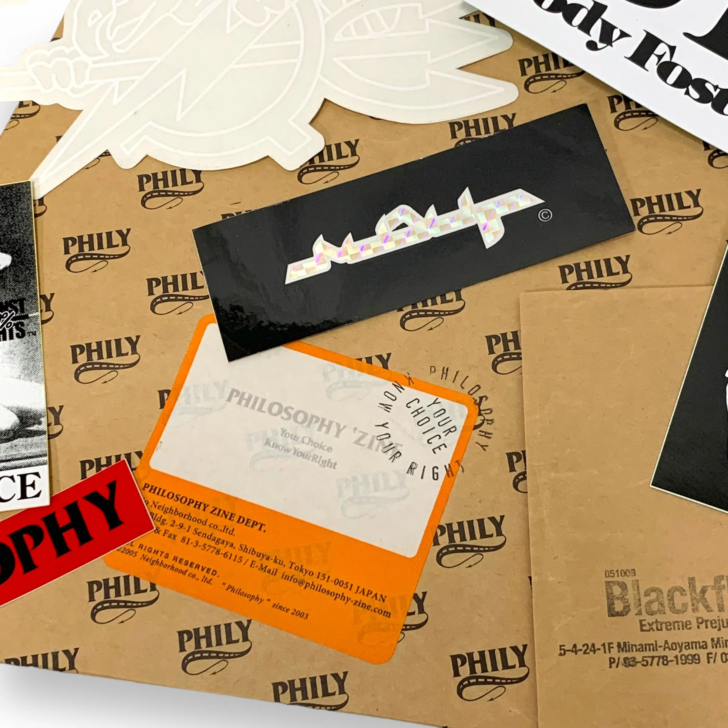WTaps Vintage 90s, Philosophy Store, Etc. Limited Sticker Large Set