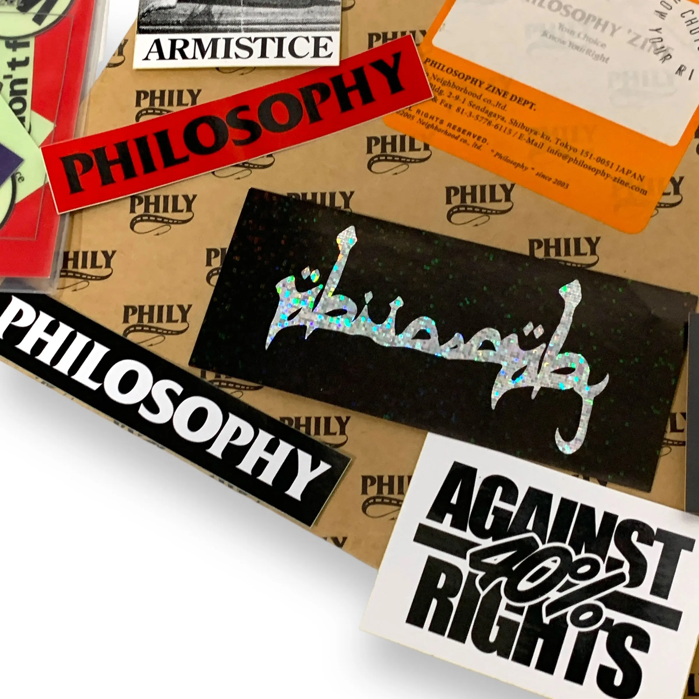 WTaps Vintage 90s, Philosophy Store, Etc. Limited Sticker Large Set