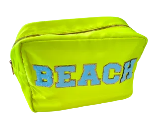 XL Neon Nylon Beach Bag