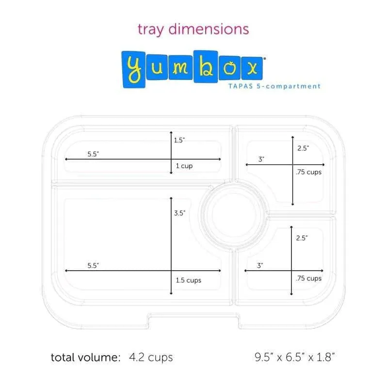 Yumbox®  Tapas - 5 compartment