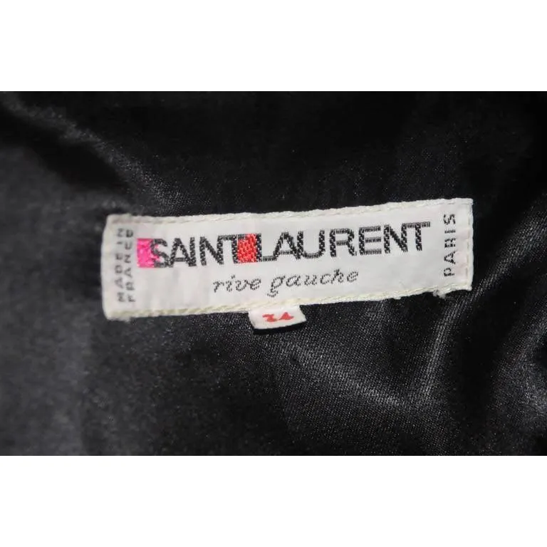 YVES SAINT LAURENT Black Cashmere Coat | Size L